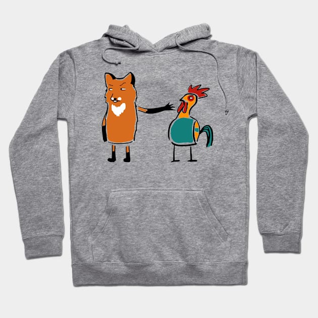 Fox & Rooster Hoodie by Mako Design 